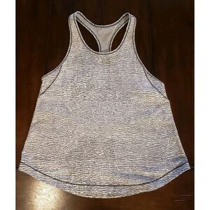 Lululemon Cool Racerback Luon  Jacquard White Black size 6 White Black
